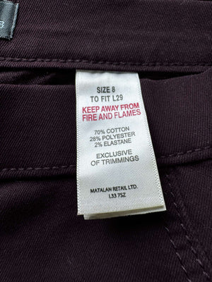 Papaya® Waist: 28" | Burgundy | Pants | B8 - 3031 - Genuine Maal