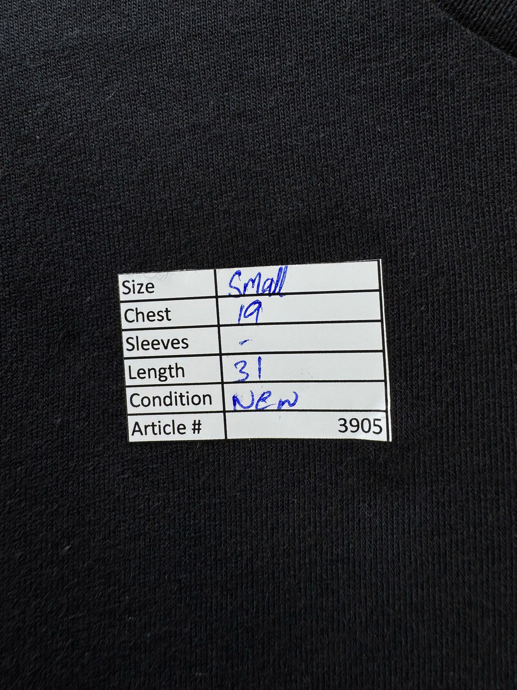 Vox Gente® Small | Chest: 19" | Black | T-Shirt | 3905 - Genuine Maal