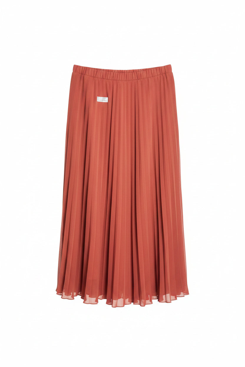 Primark® Waist: 34" to 36" | Rust Orange | Midi Skirt | B8 - 3070 - Genuine Maal