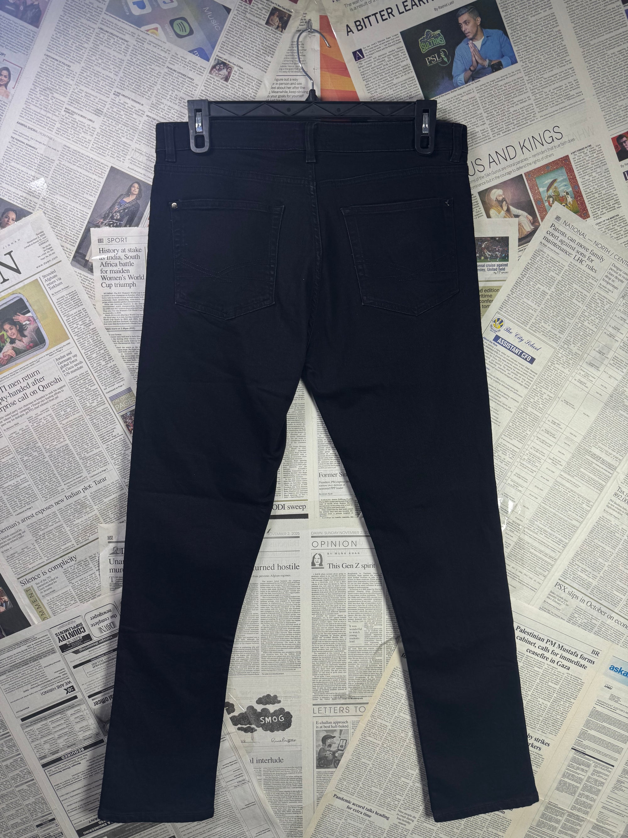 Firetrap® Waist: 34" to 36" | Black | Denim Pant | 2915 - Genuine Maal