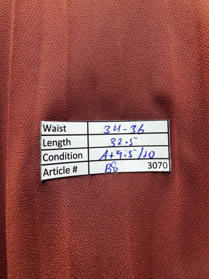 Primark® Waist: 34" to 36" | Rust Orange | Midi Skirt | B8 - 3070 - Genuine Maal