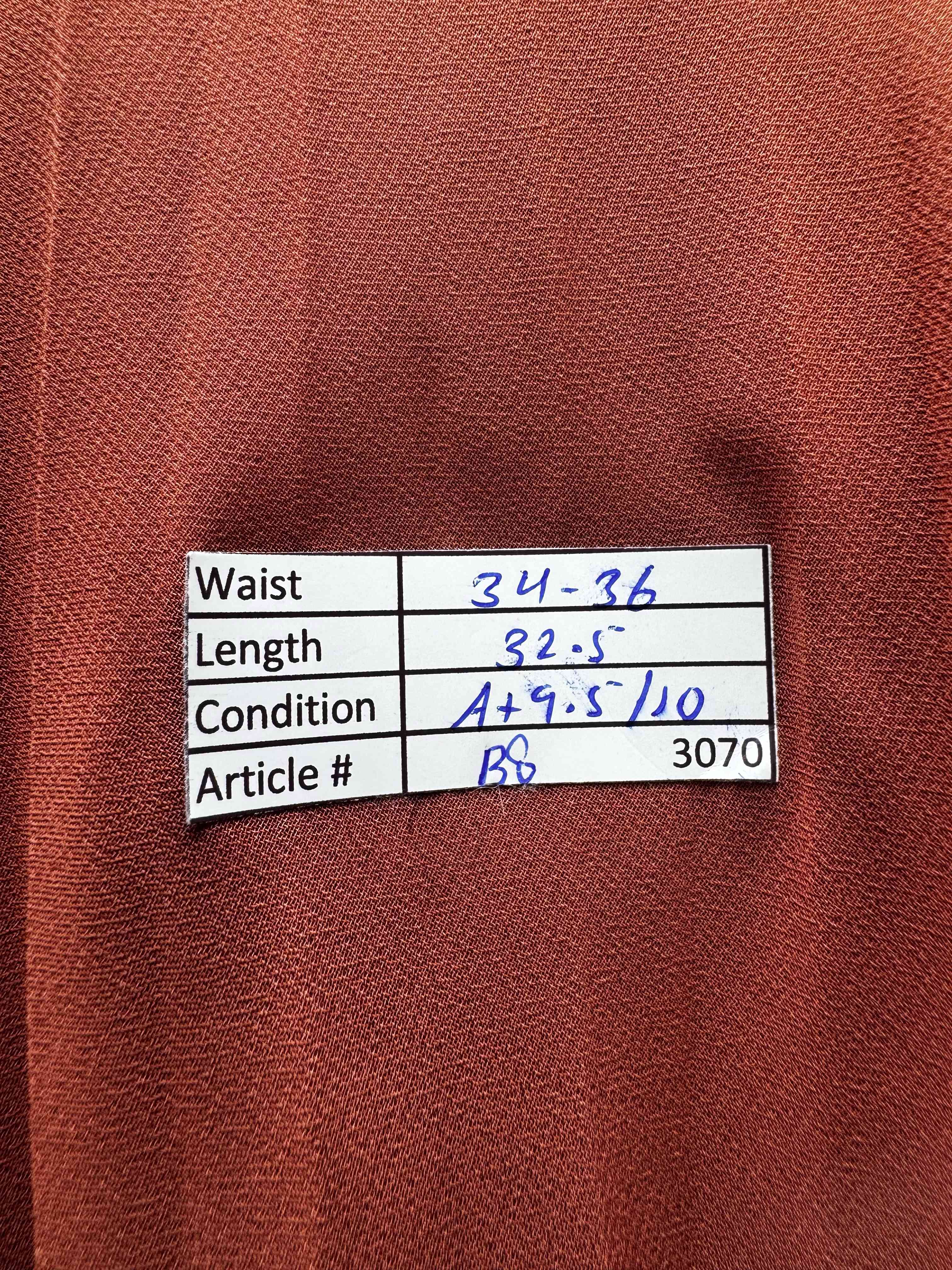 Primark® Waist: 34" to 36" | Rust Orange | Midi Skirt | B8 - 3070 - Genuine Maal
