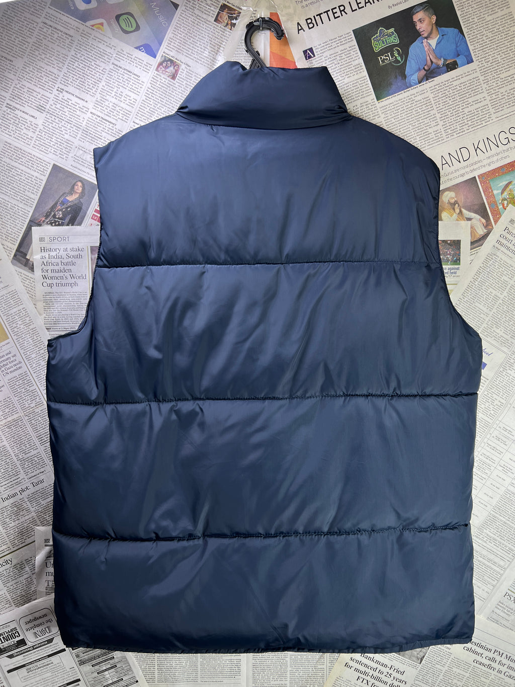 ® XL | Chest: 25" | Blue | Sleeveless Puffer Jacket | 2067 - Genuine Maal