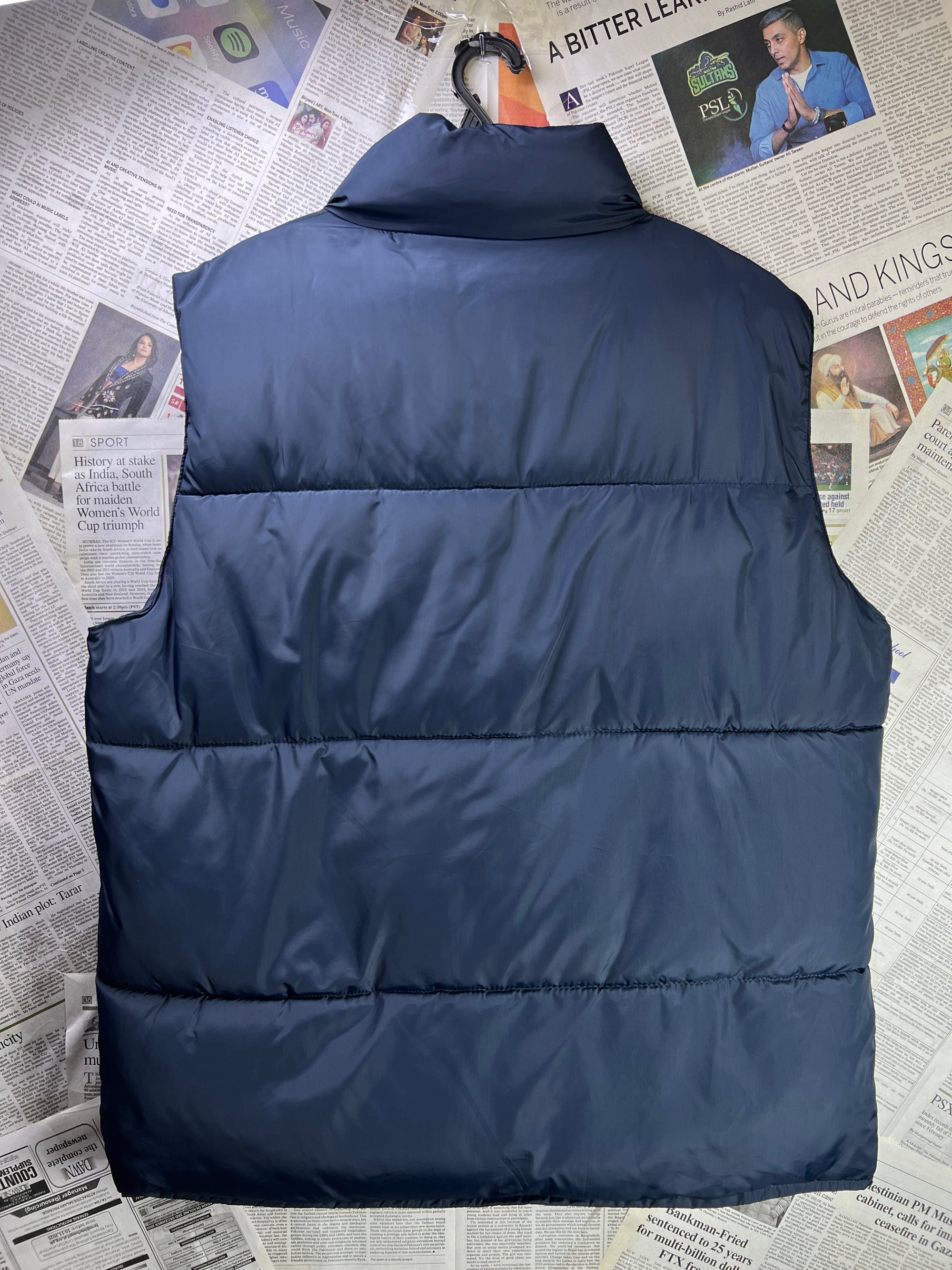 ® XL | Chest: 25" | Blue | Sleeveless Puffer Jacket | 2067 - Genuine Maal