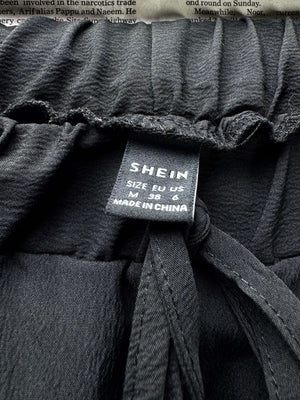 Shein® Waist: 28" to 30" | Black | Cargo Trousers | B7 - 3076 - Genuine Maal