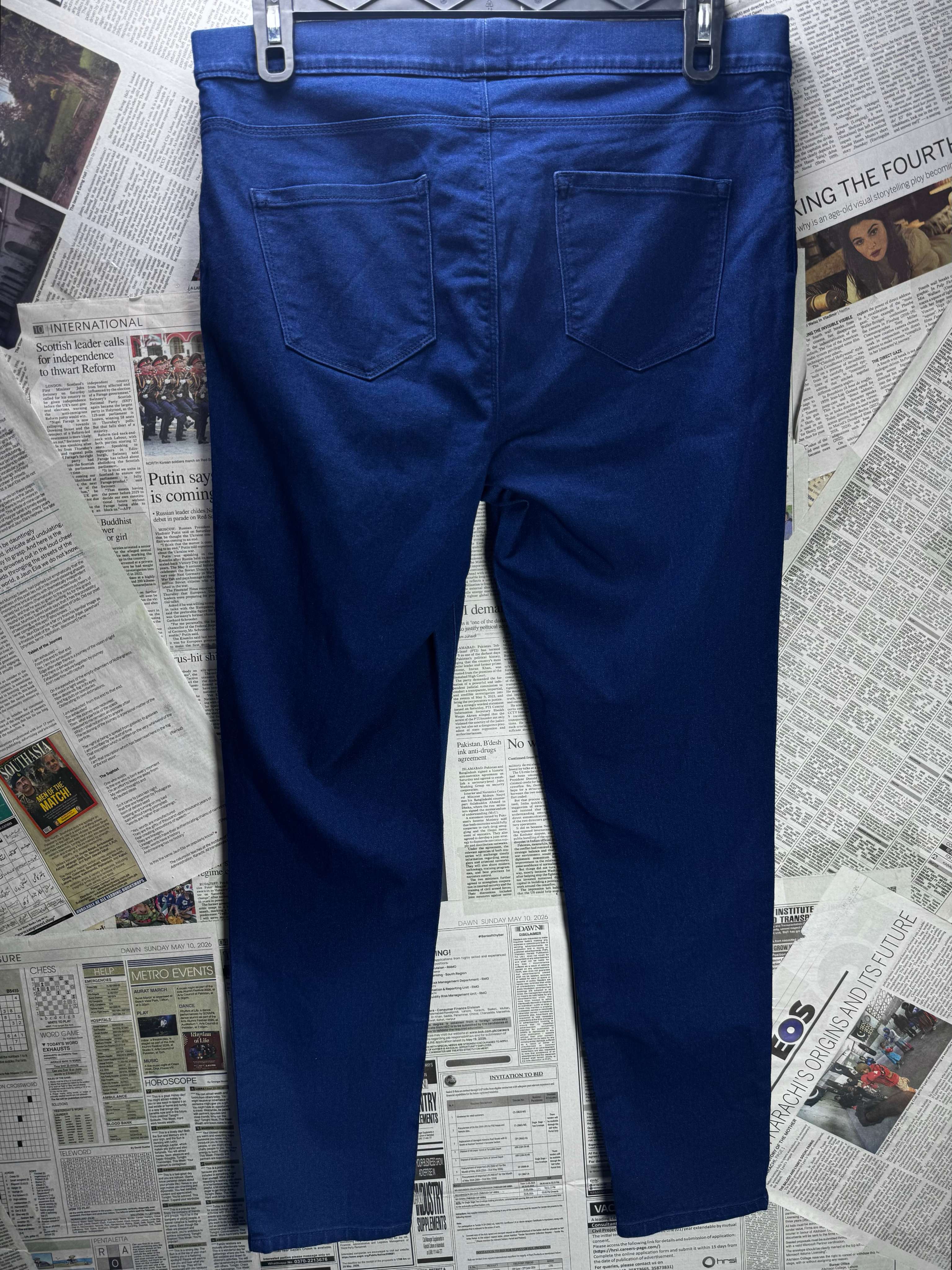 George® Waist: 34" to 36" | Royal Blue | Jeggings Pants | B8 - 3044 - Genuine Maal