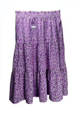 ® Waist: 32" to 34" | Disty Floral | Midi Skirt | B8 - 3075 - Genuine Maal