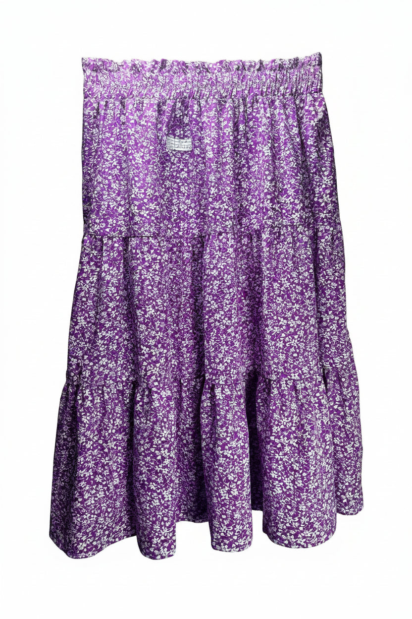 ® Waist: 32" to 34" | Disty Floral | Midi Skirt | B8 - 3075 - Genuine Maal