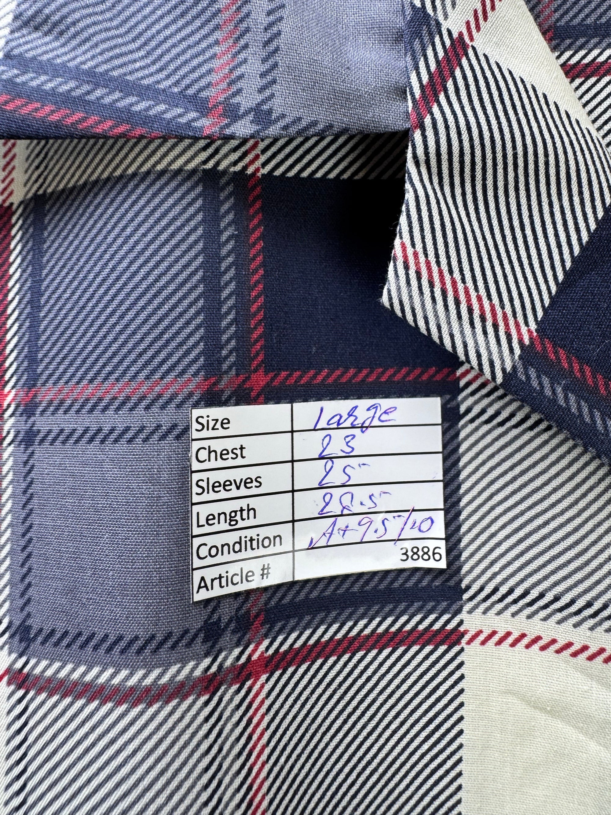 Anko® Large | Chest: 23" | Blue Plaid | Sleepwear Suit | Poly - Cotton | 3886/1460 - Genuine Maal