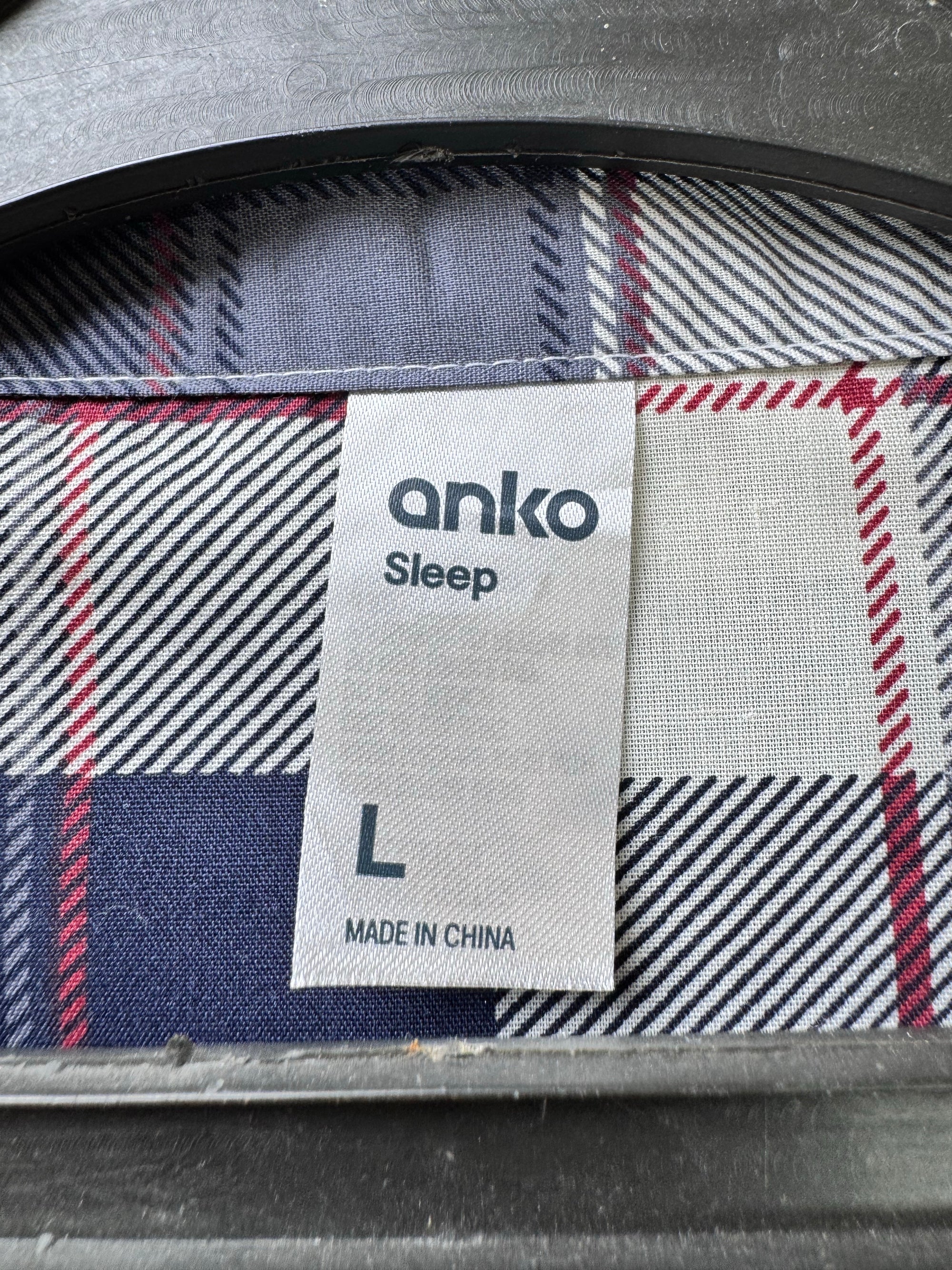 Anko® Large | Chest: 23" | Blue Plaid | Sleepwear Suit | Poly - Cotton | 3886/1460 - Genuine Maal