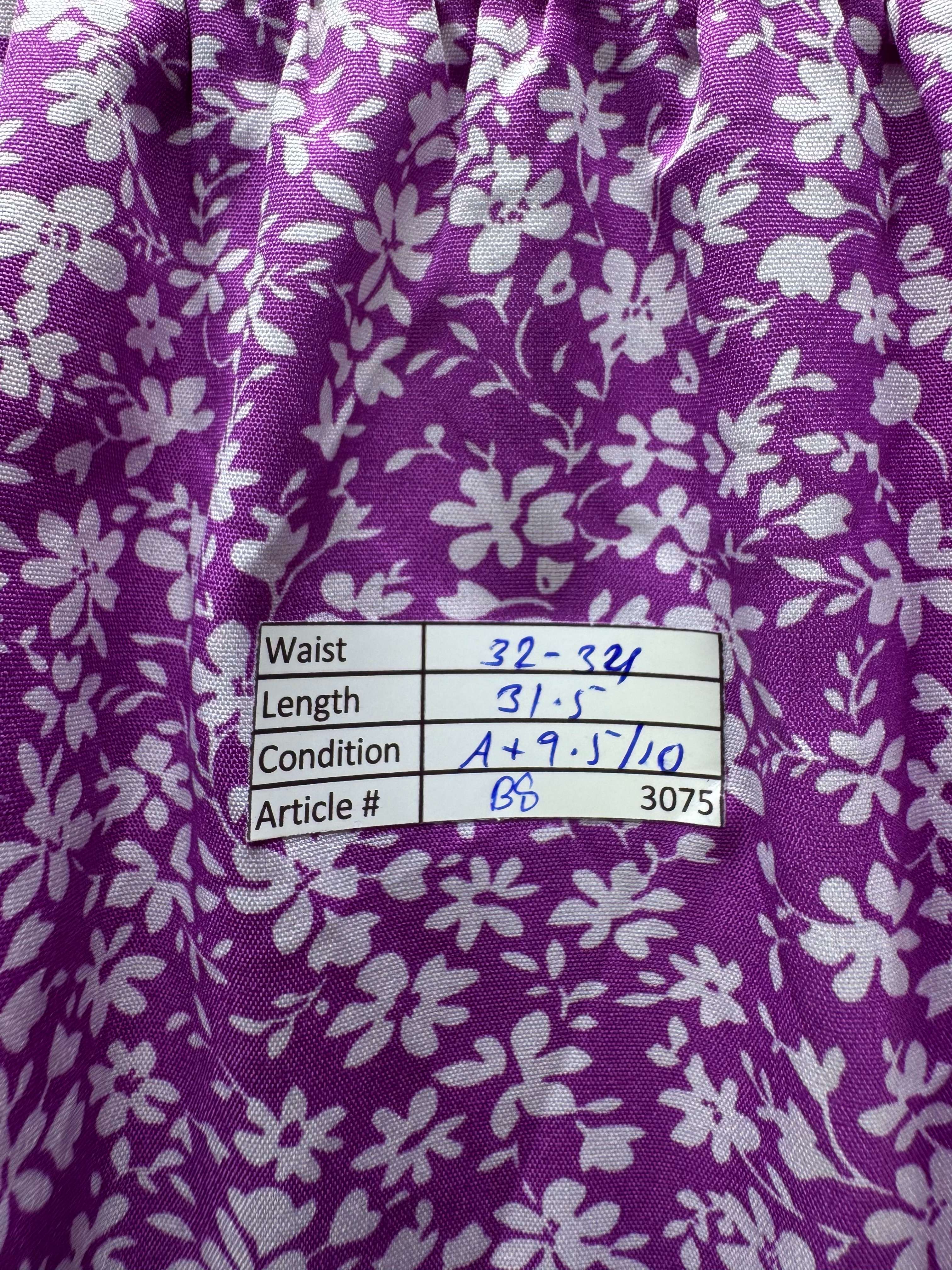 ® Waist: 32" to 34" | Disty Floral | Midi Skirt | B8 - 3075 - Genuine Maal