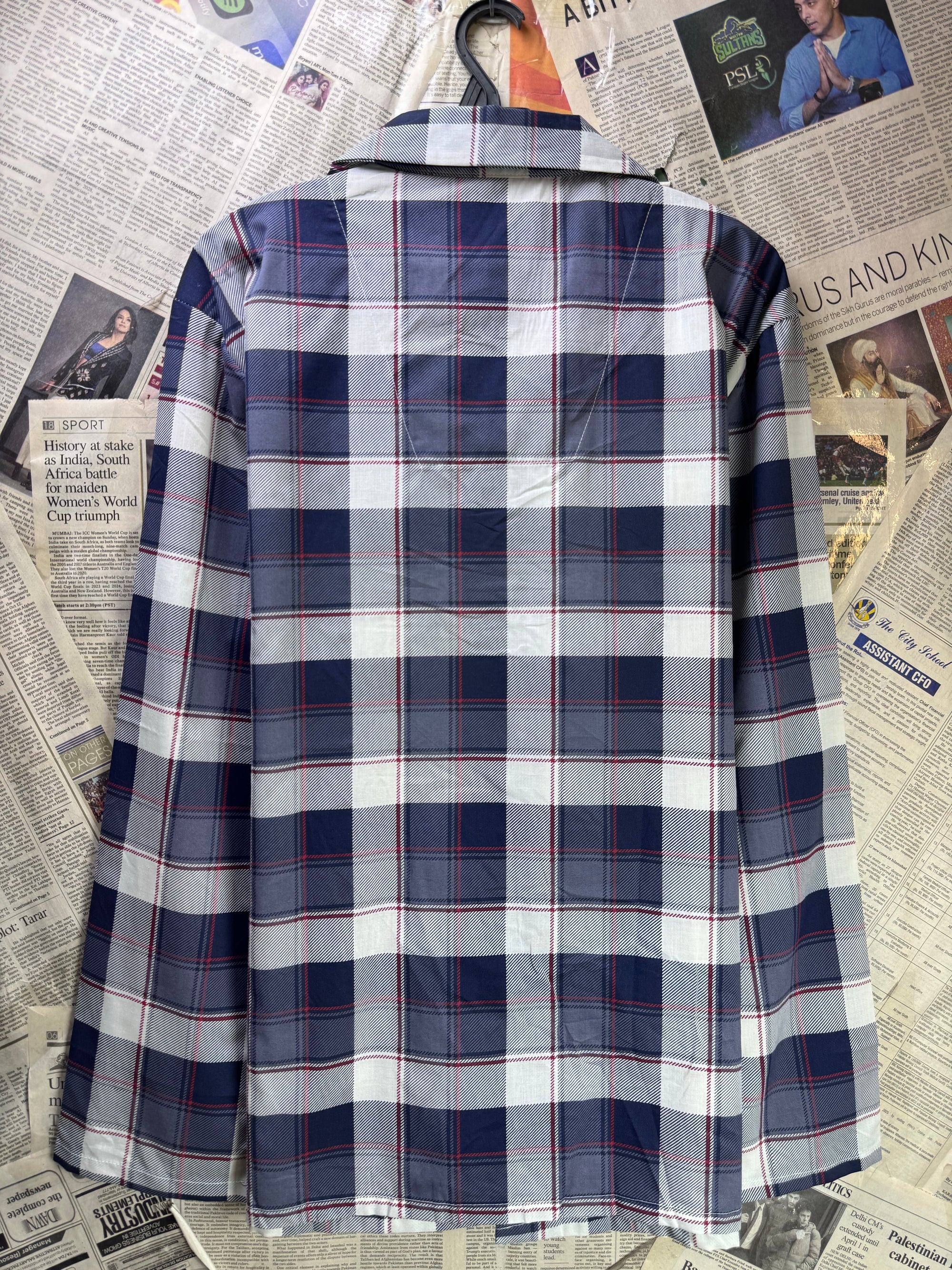 Anko® Large | Chest: 23" | Blue Plaid | Sleepwear Suit | Poly - Cotton | 3886/1460 - Genuine Maal