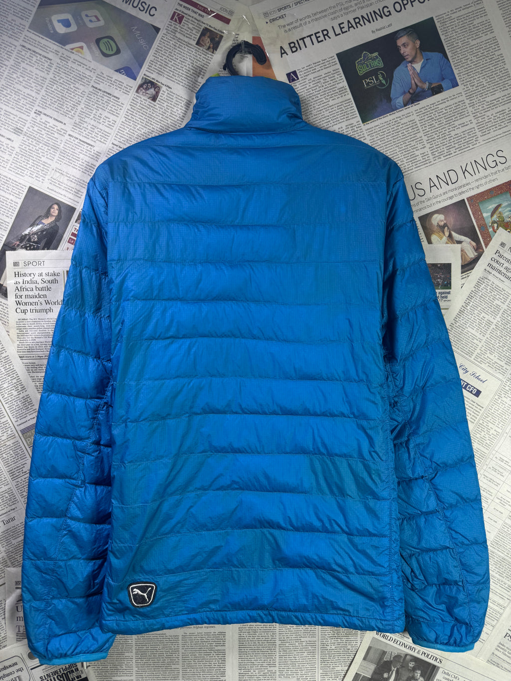 P*ma® Small | Chest: 19" | Aqua Blue | Puffer Jacket | Filling: Down/Feather | 2162 - Genuine Maal