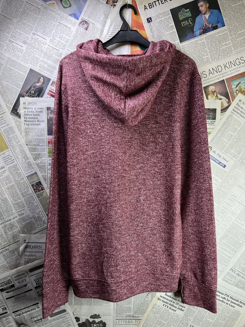 Project Paris® Small | Chest: 20.5" | Cardinal Red | Hoodie | 2081 - Genuine Maal