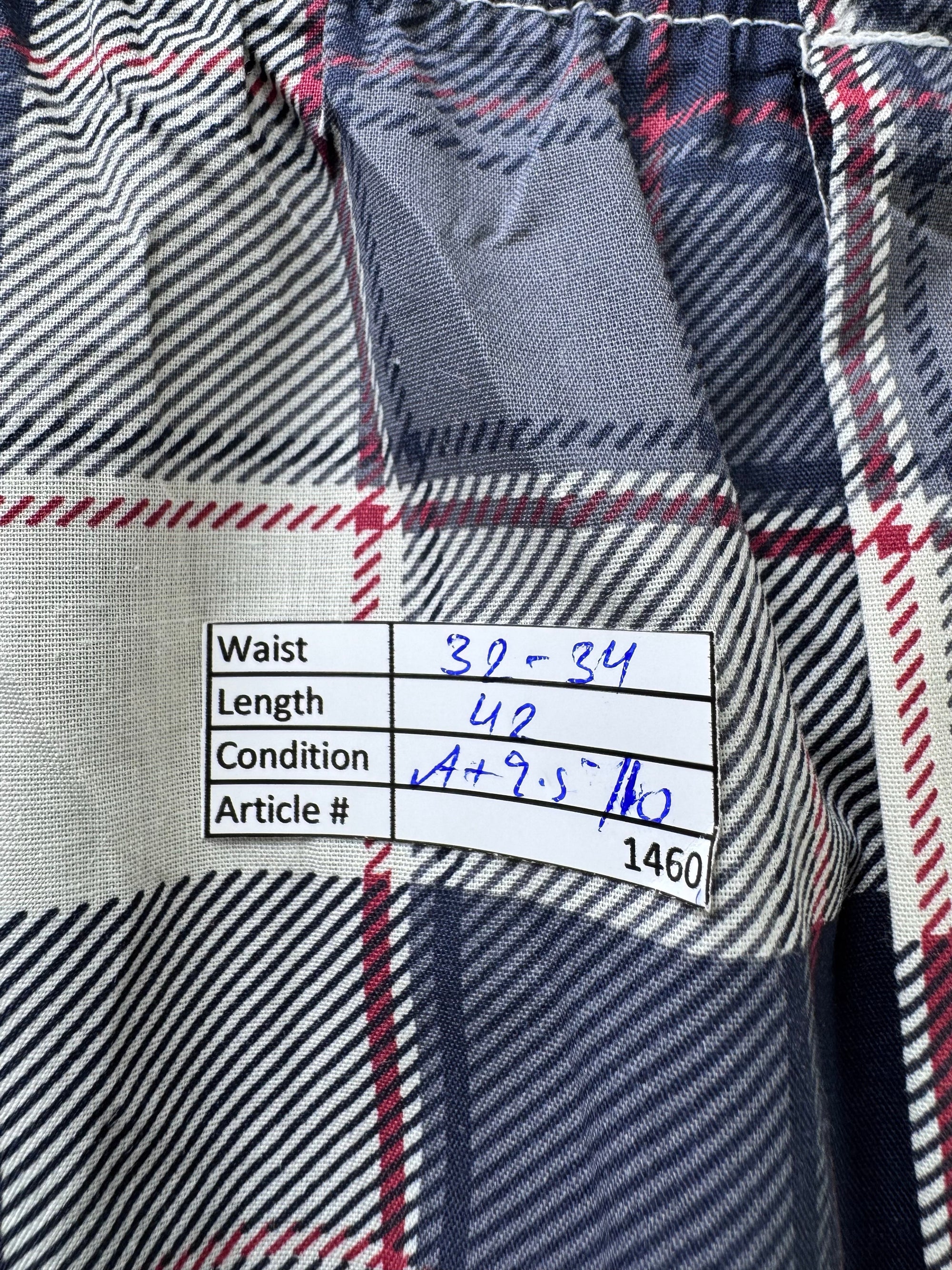 Anko® Large | Chest: 23" | Blue Plaid | Sleepwear Suit | Poly - Cotton | 3886/1460 - Genuine Maal