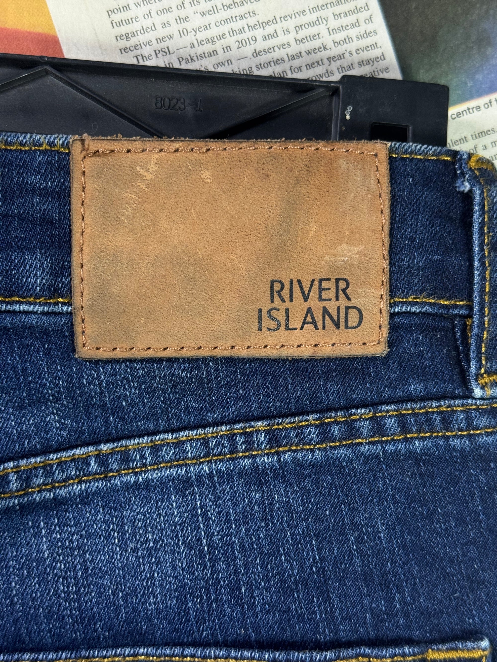 River Island® Waist: 30" | Blue | Denim Pant | Fit: Slim | 2911 - Genuine Maal
