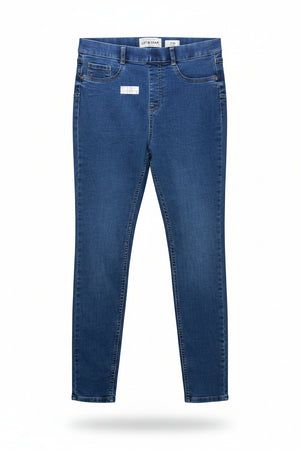 New Look® Waist: 28" to 30" | Solid Blue | Denim Pants | B8 - 3049 - Genuine Maal