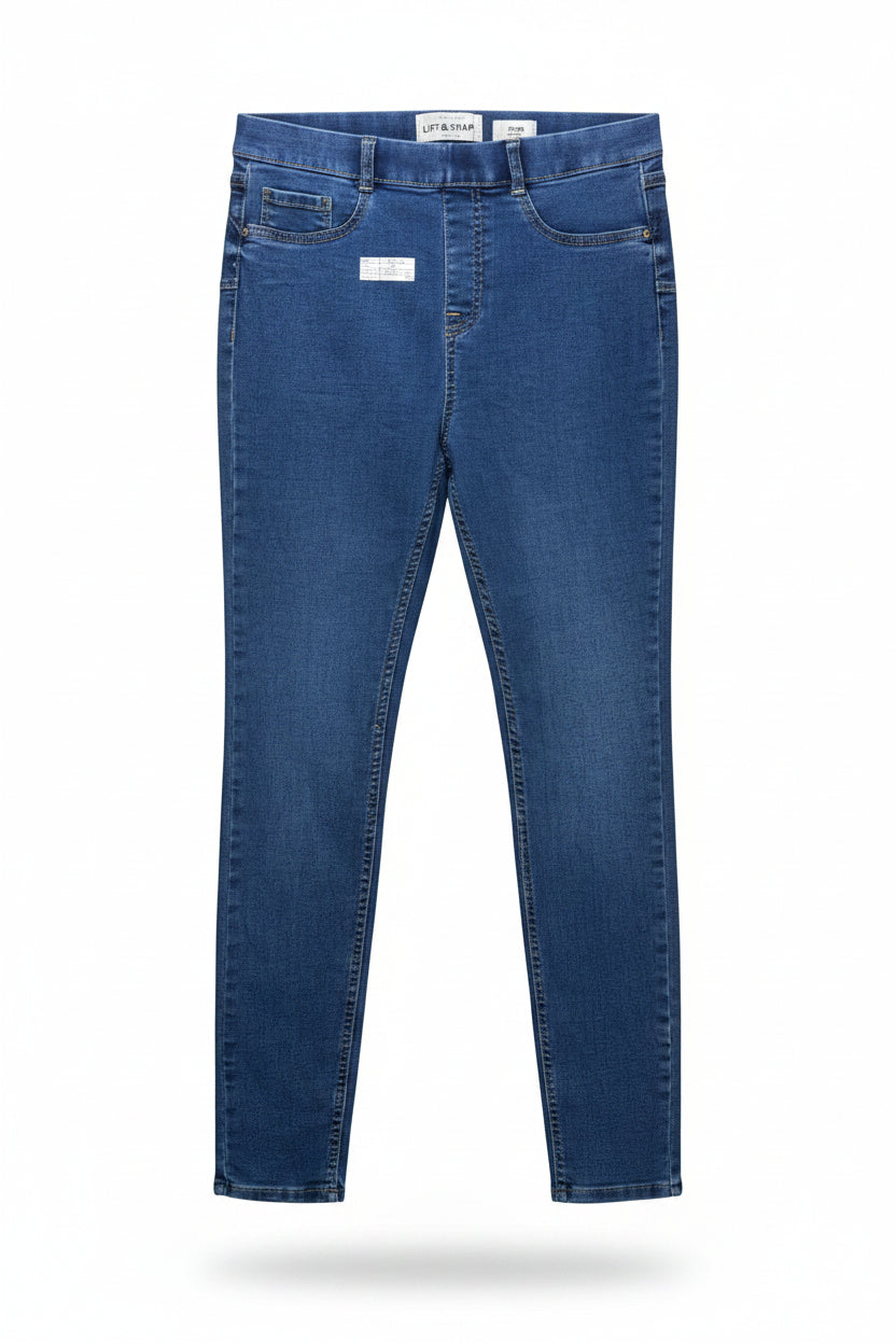 New Look® Waist: 28" to 30" | Solid Blue | Denim Pants | B8 - 3049 - Genuine Maal