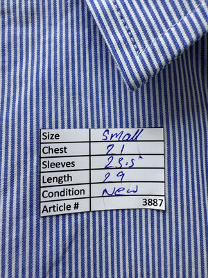 Cat & Jack® Small | Chest: 21" | Blue Stripe | Shirt | Cotton - Poly | 3887 - Genuine Maal
