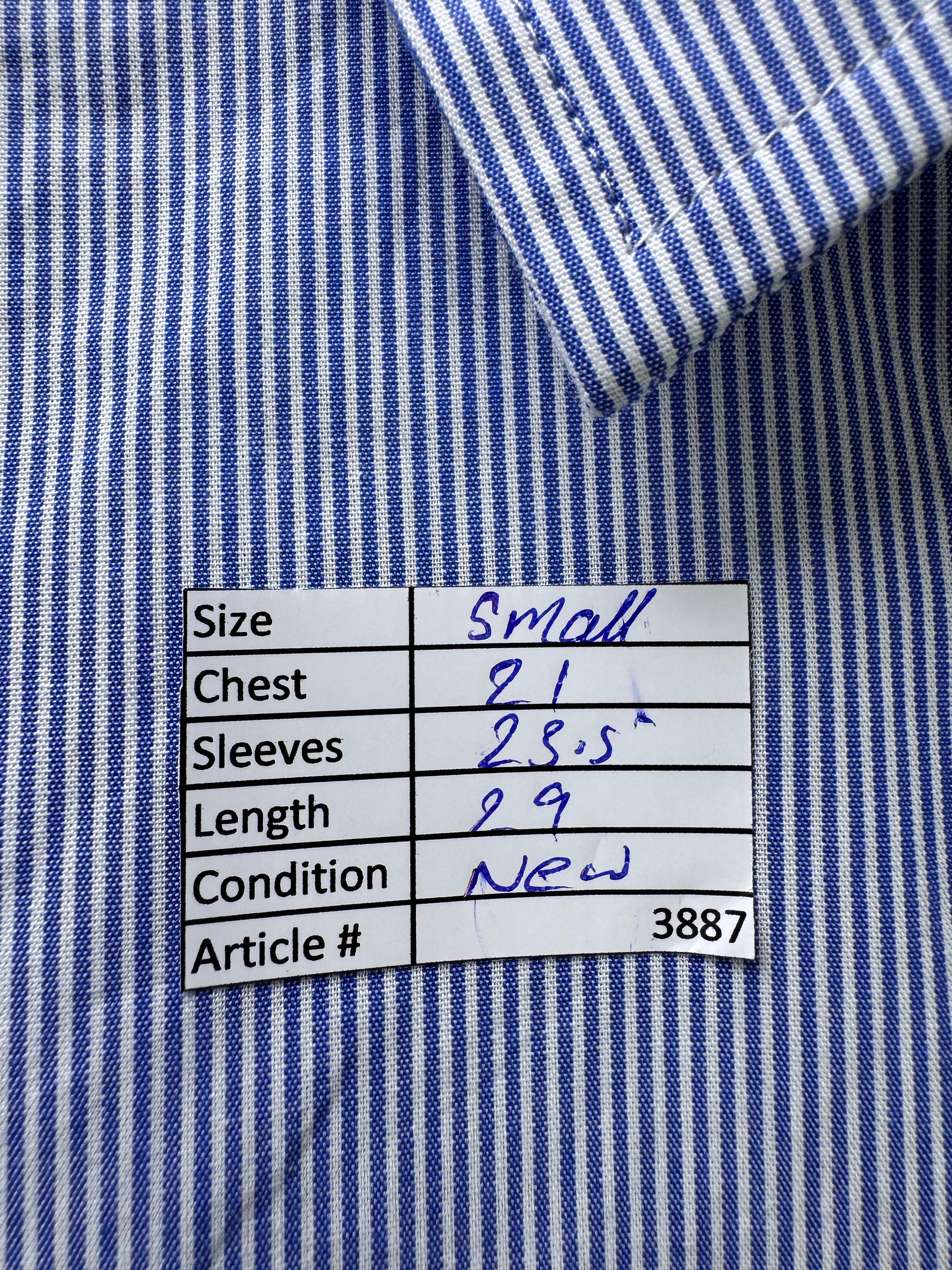 Cat & Jack® Small | Chest: 21" | Blue Stripe | Shirt | Cotton - Poly | 3887 - Genuine Maal