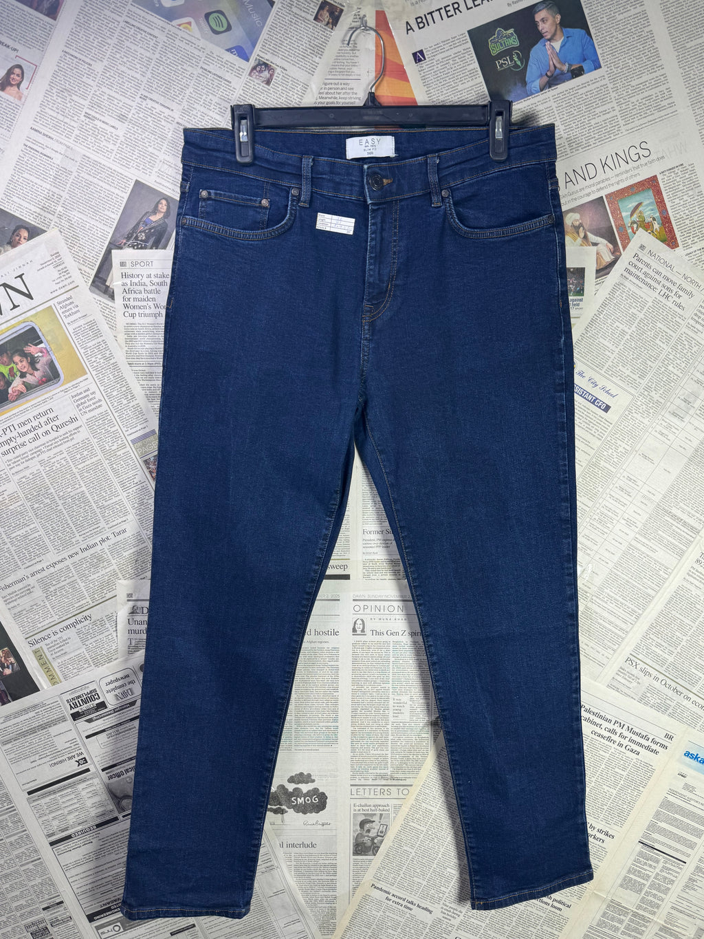 Easy® Waist: 36" | Blue | Denim Pant | Fit: Slim | 2910 - Genuine Maal