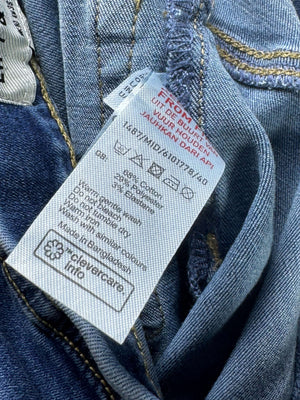 New Look® Waist: 28" to 30" | Solid Blue | Denim Pants | B8 - 3049 - Genuine Maal