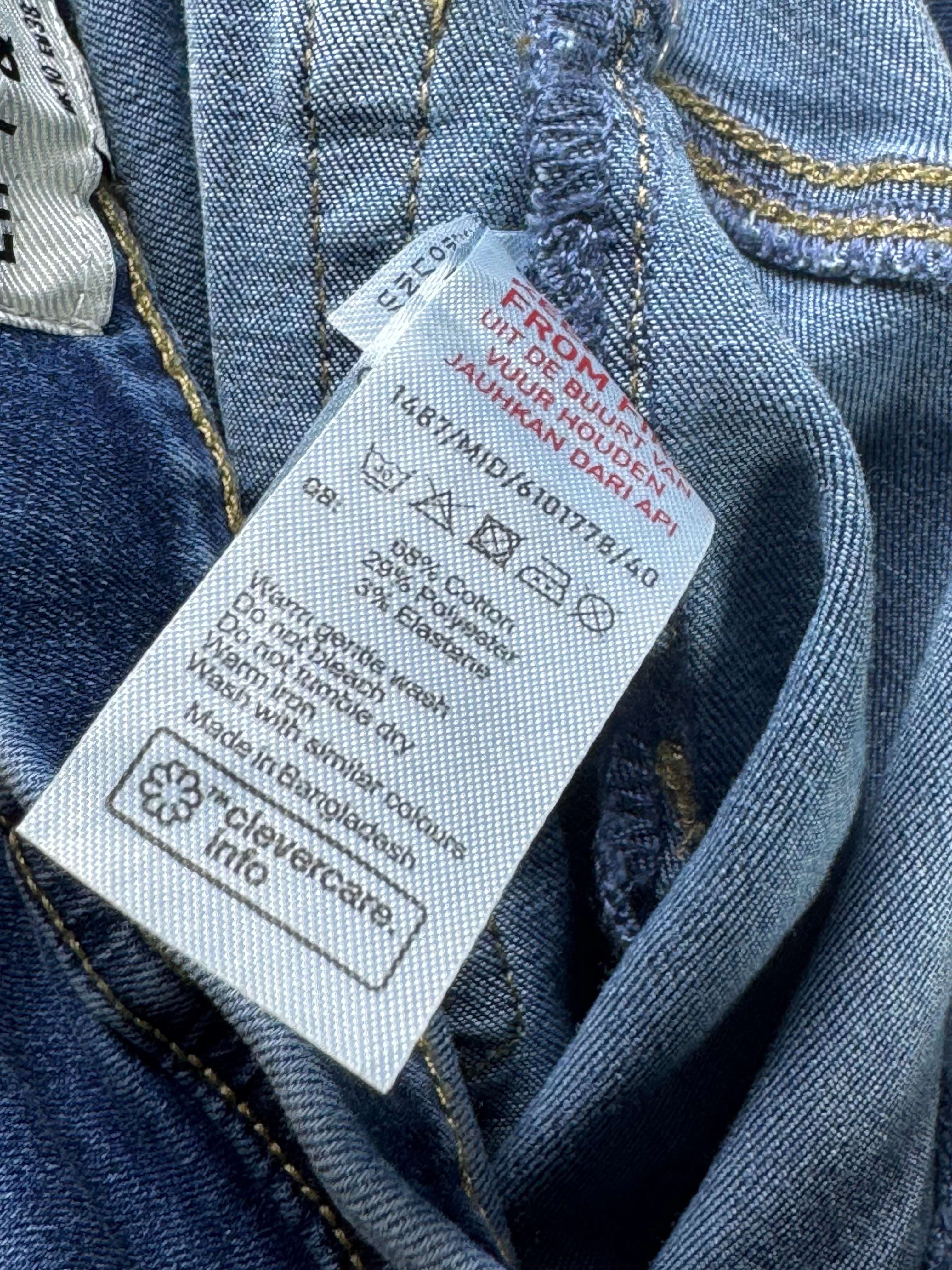 New Look® Waist: 28" to 30" | Solid Blue | Denim Pants | B8 - 3049 - Genuine Maal
