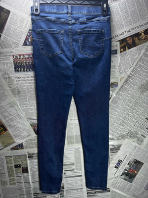 New Look® Waist: 28" to 30" | Solid Blue | Denim Pants | B8 - 3049 - Genuine Maal