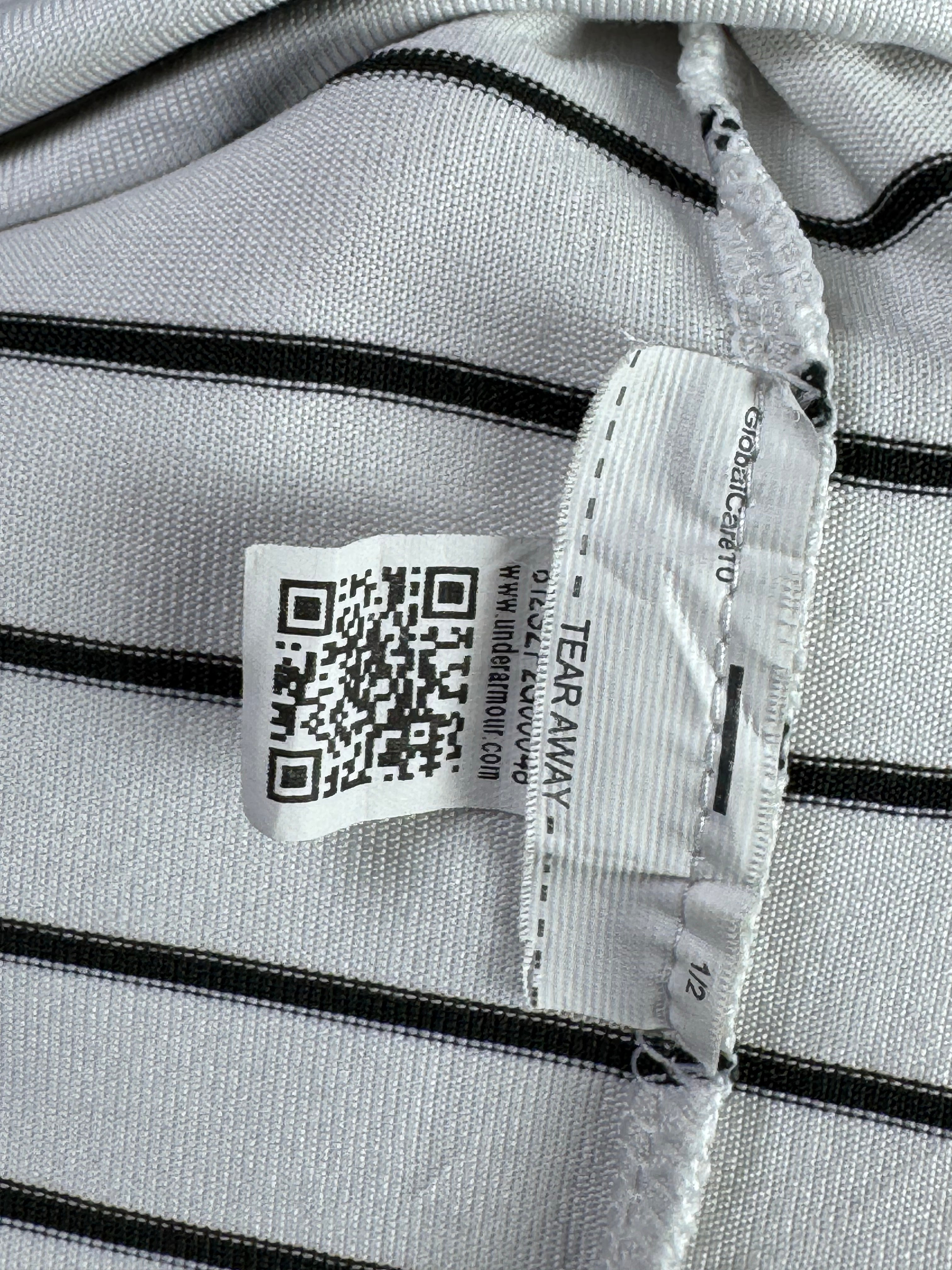 Under Armo*r® Medium | Chest: 22" | Stripe | Sports Polo | Poly | 3890 - Genuine Maal
