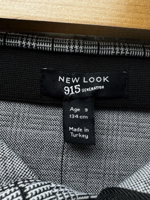 New Look® Waist: 24" to 26" | Glen Plaid Monochrome | Mini Skirt | B8 - 3072 - Genuine Maal