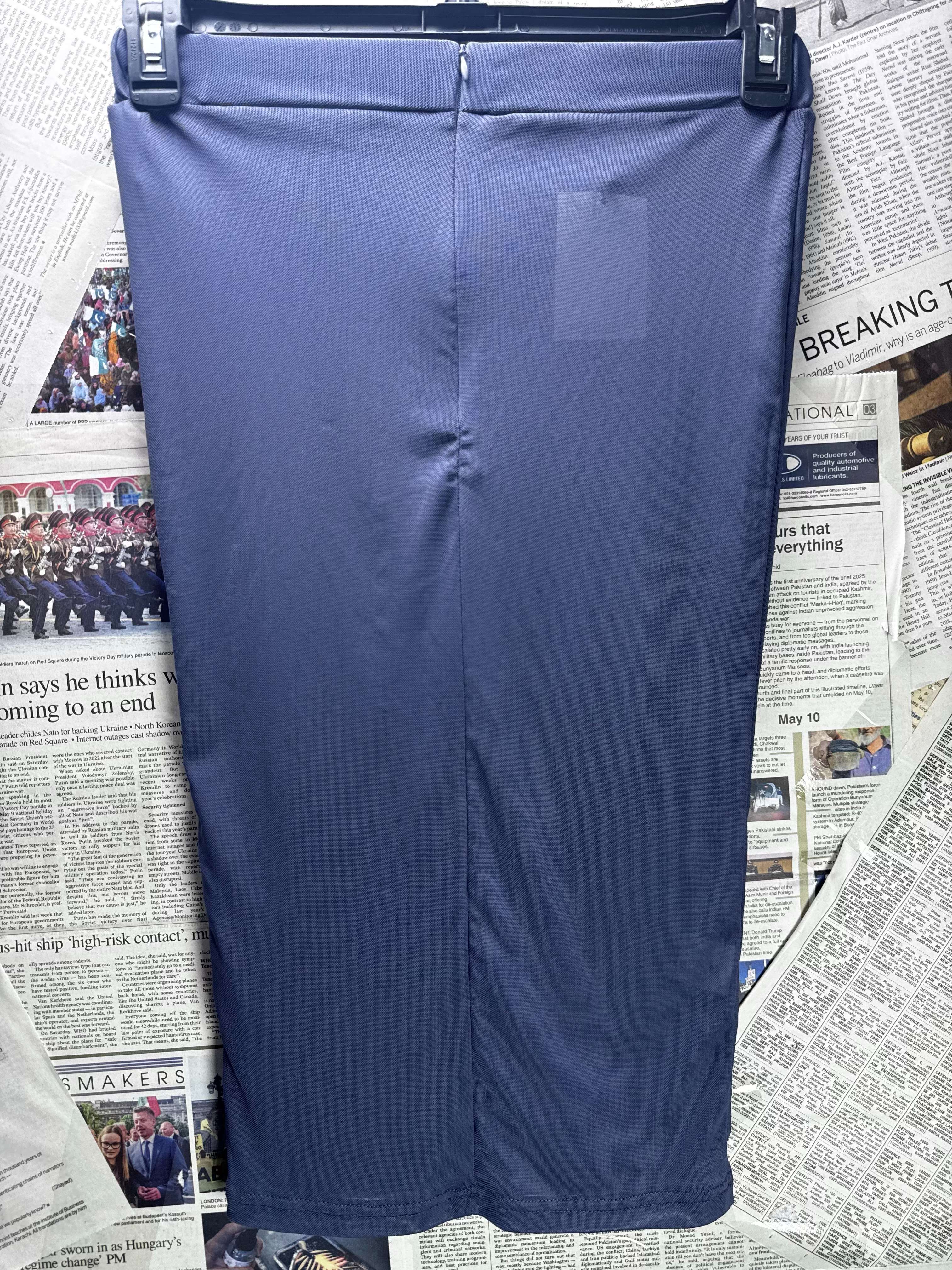 Mistress Rocks® Waist: 26" to 28" | Periwinkle Blue | Midi Skirt | B8 - 3038 - Genuine Maal