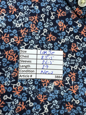 Goodfellow® Large | Chest: 23.5" | Floral | Shirt | Cotton - Spandex | 3884 - Genuine Maal