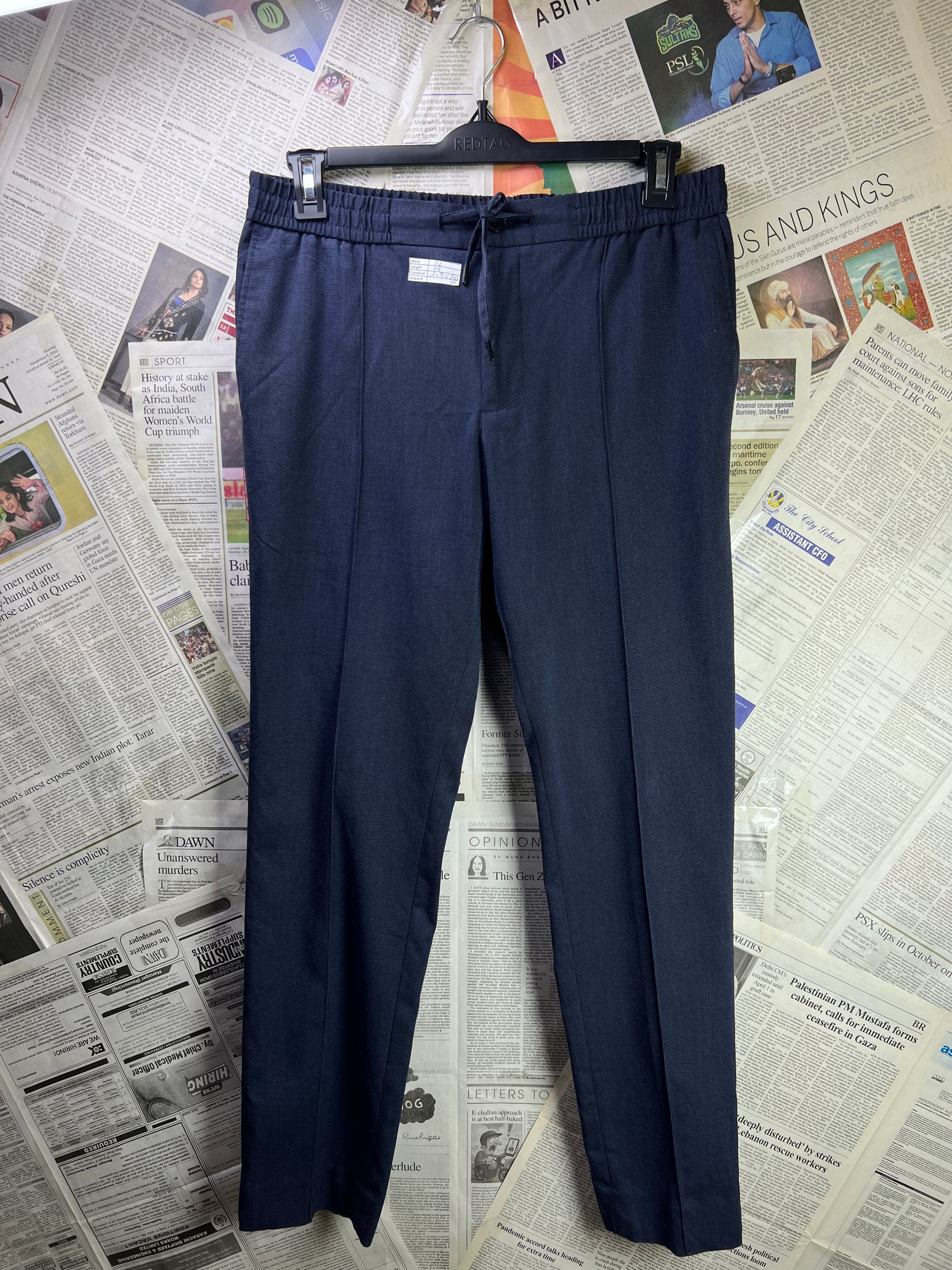 Brandeberry® Waist: 32" | Blue| Trouser | 2311 - Genuine Maal