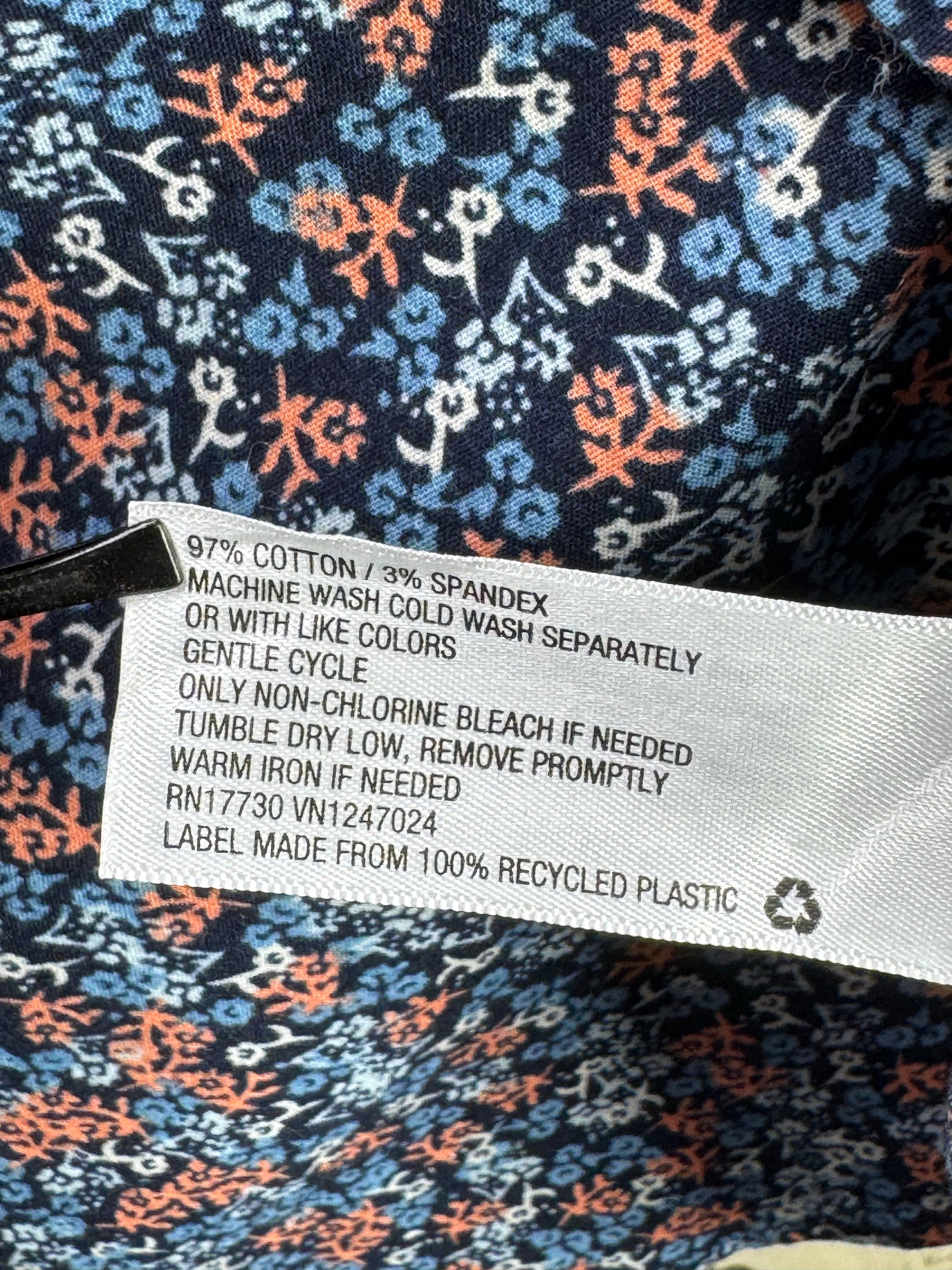 Goodfellow® Large | Chest: 23.5" | Floral | Shirt | Cotton - Spandex | 3884 - Genuine Maal