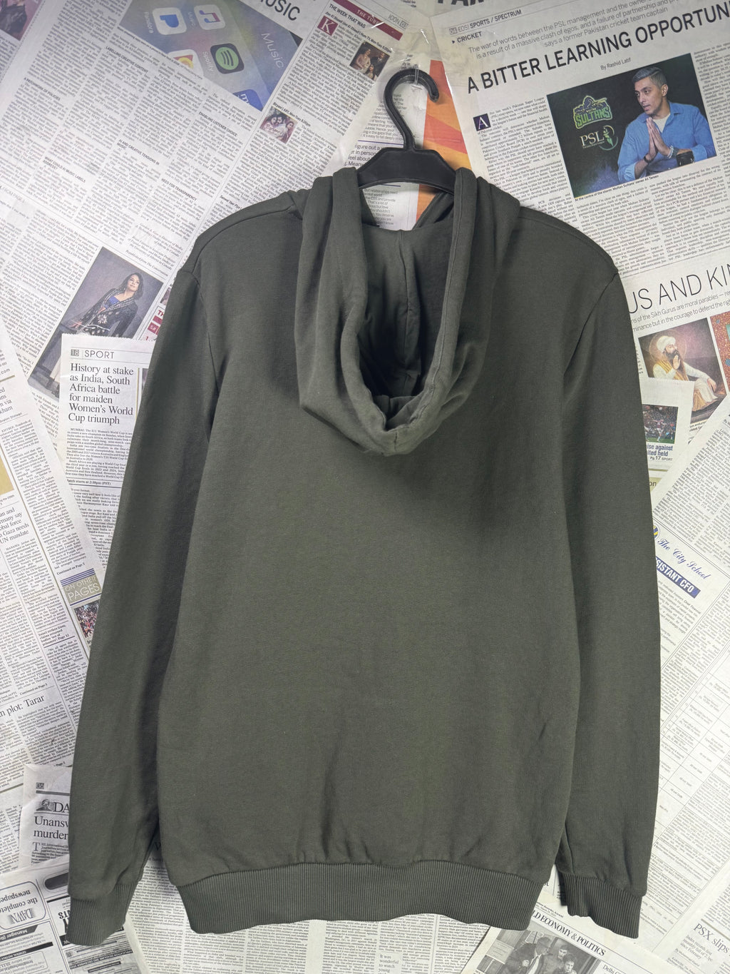 Asos® XS | Chest: 18.5" | Olive | Hoodie | Lining: Fleece | 2175 - Genuine Maal