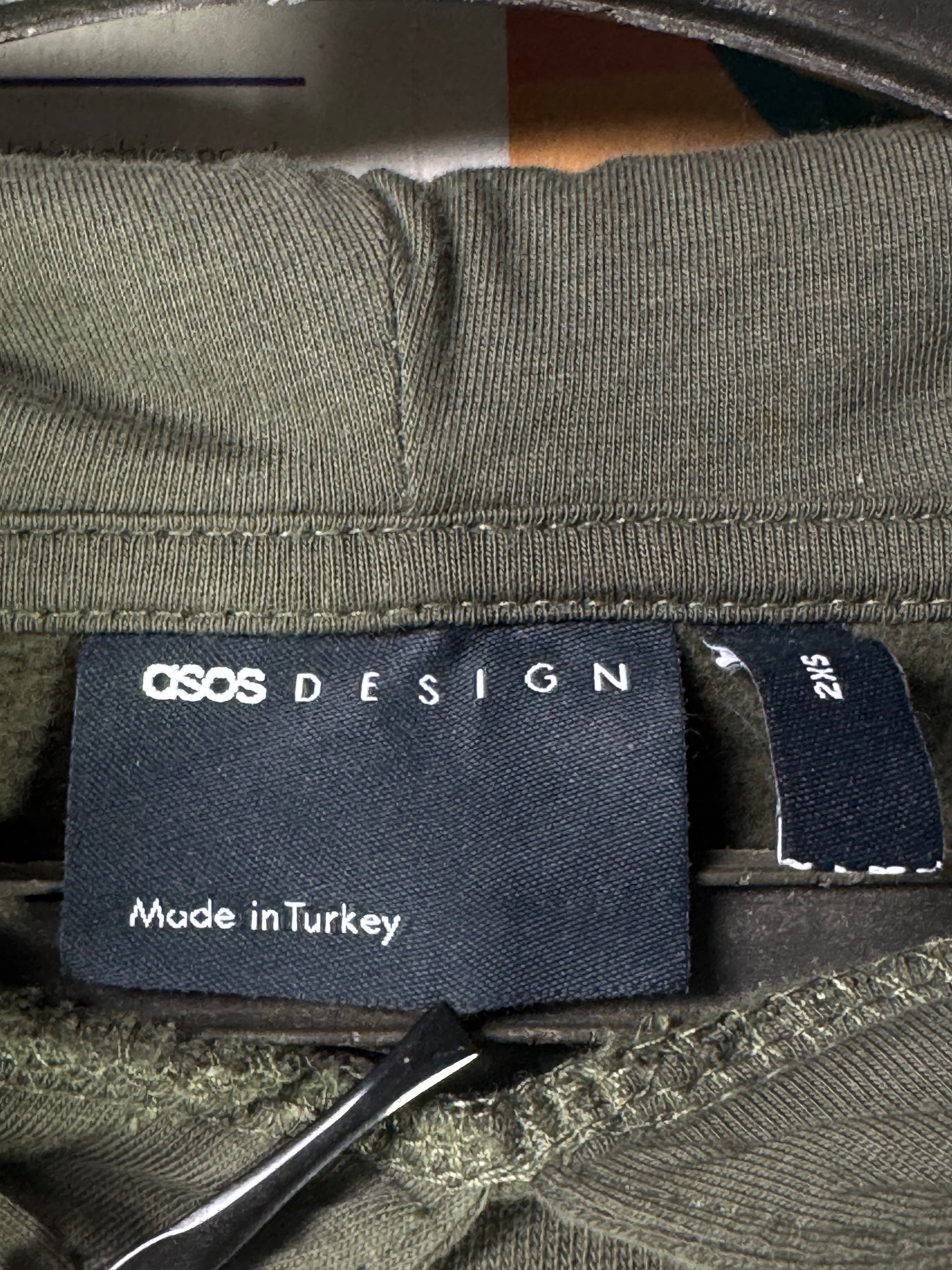 Asos® XS | Chest: 18.5" | Olive | Hoodie | Lining: Fleece | 2175 - Genuine Maal