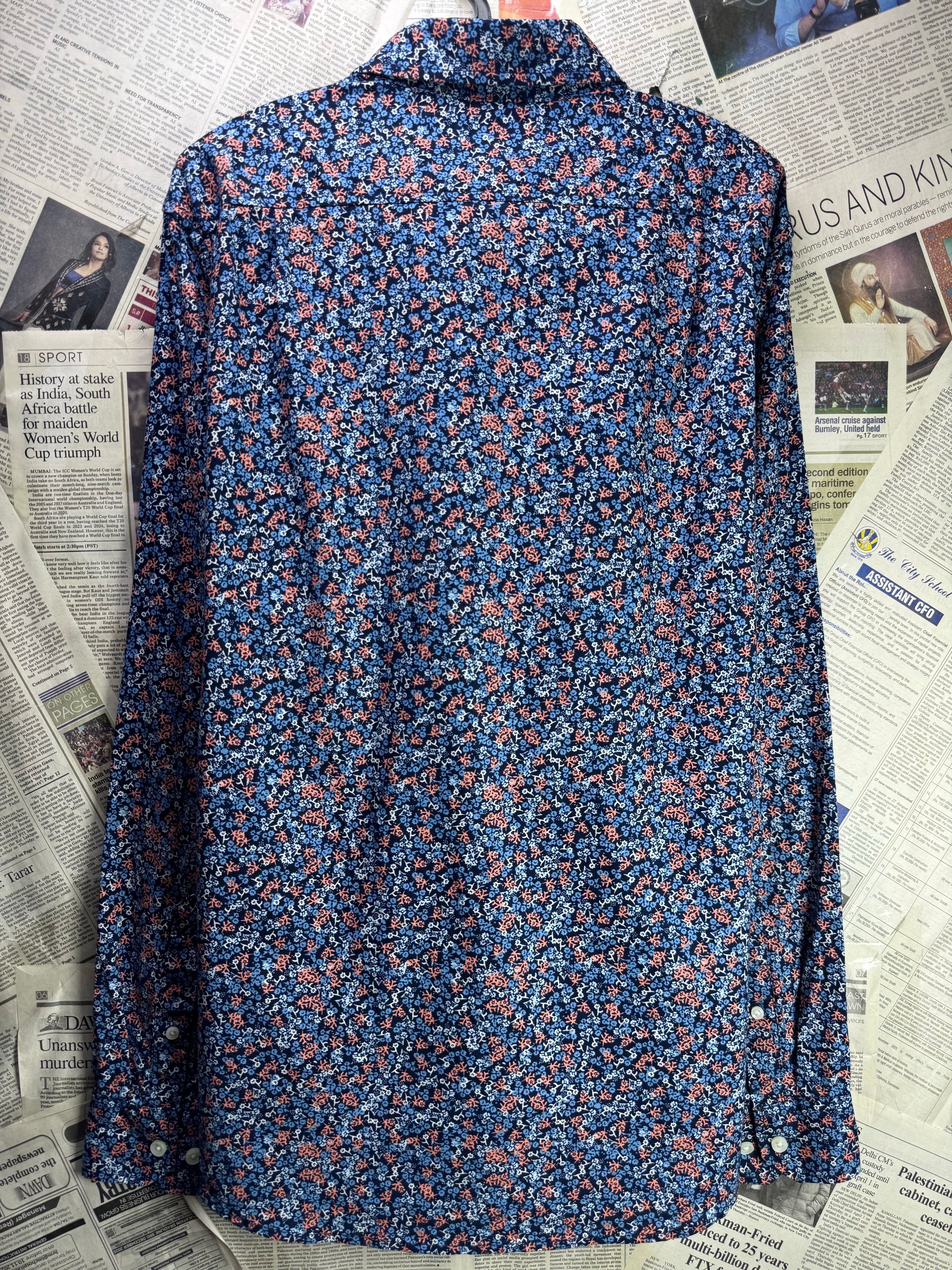 Goodfellow® Large | Chest: 23.5" | Floral | Shirt | Cotton - Spandex | 3884 - Genuine Maal