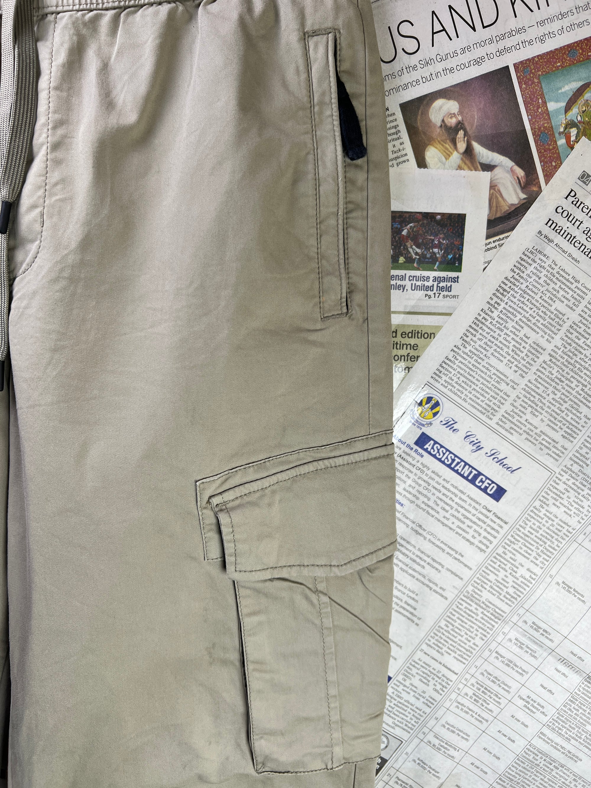 River Island® Waist: 32" | Light Brown | Cargo Trouser | 2335 - Genuine Maal