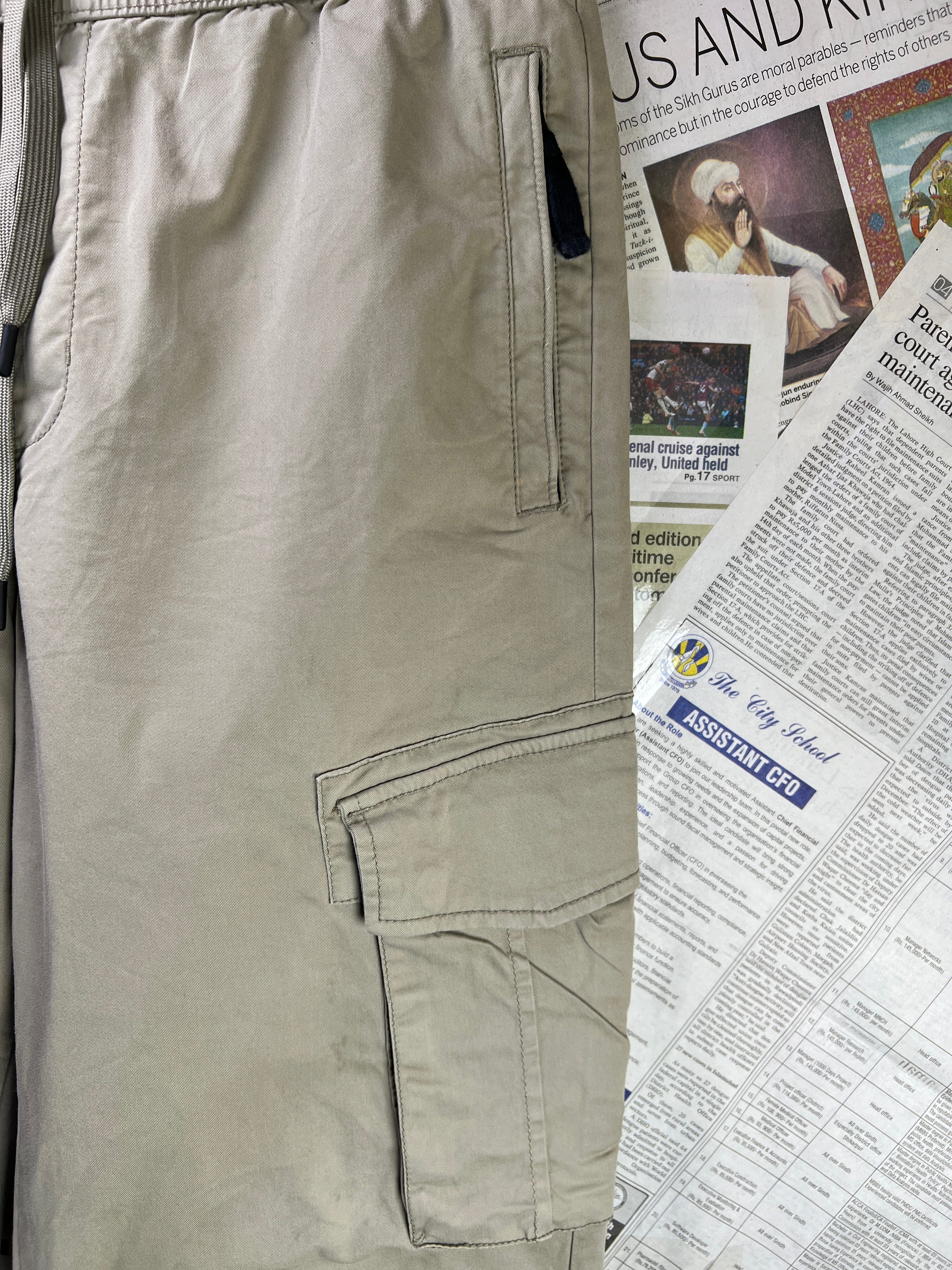 River Island® Waist: 32" | Light Brown | Cargo Trouser | 2335 - Genuine Maal