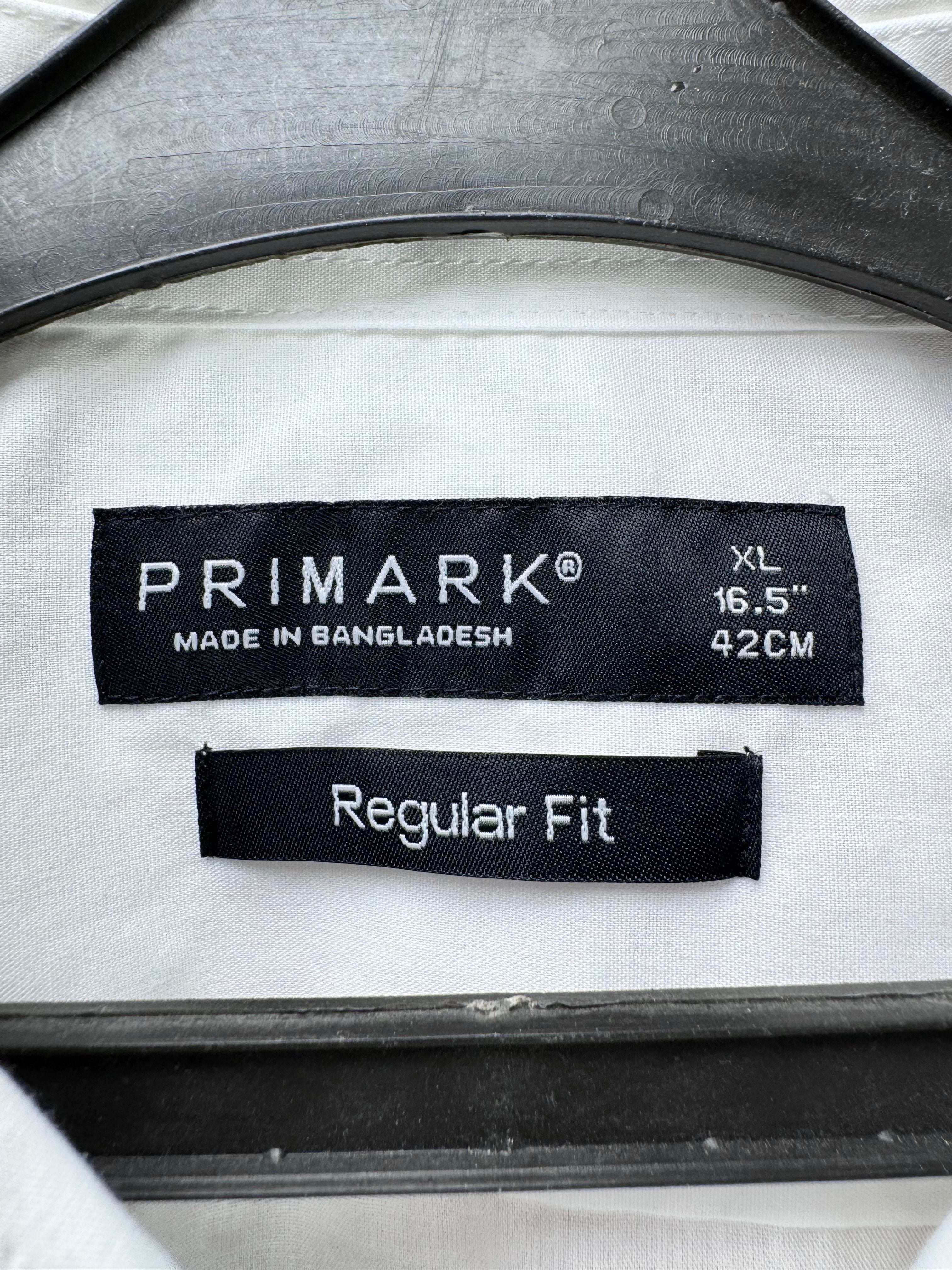Primark® Large | Chest: 24" | White | Collar 16.5" Shirt | Poly - Cotton | 3880 - Genuine Maal