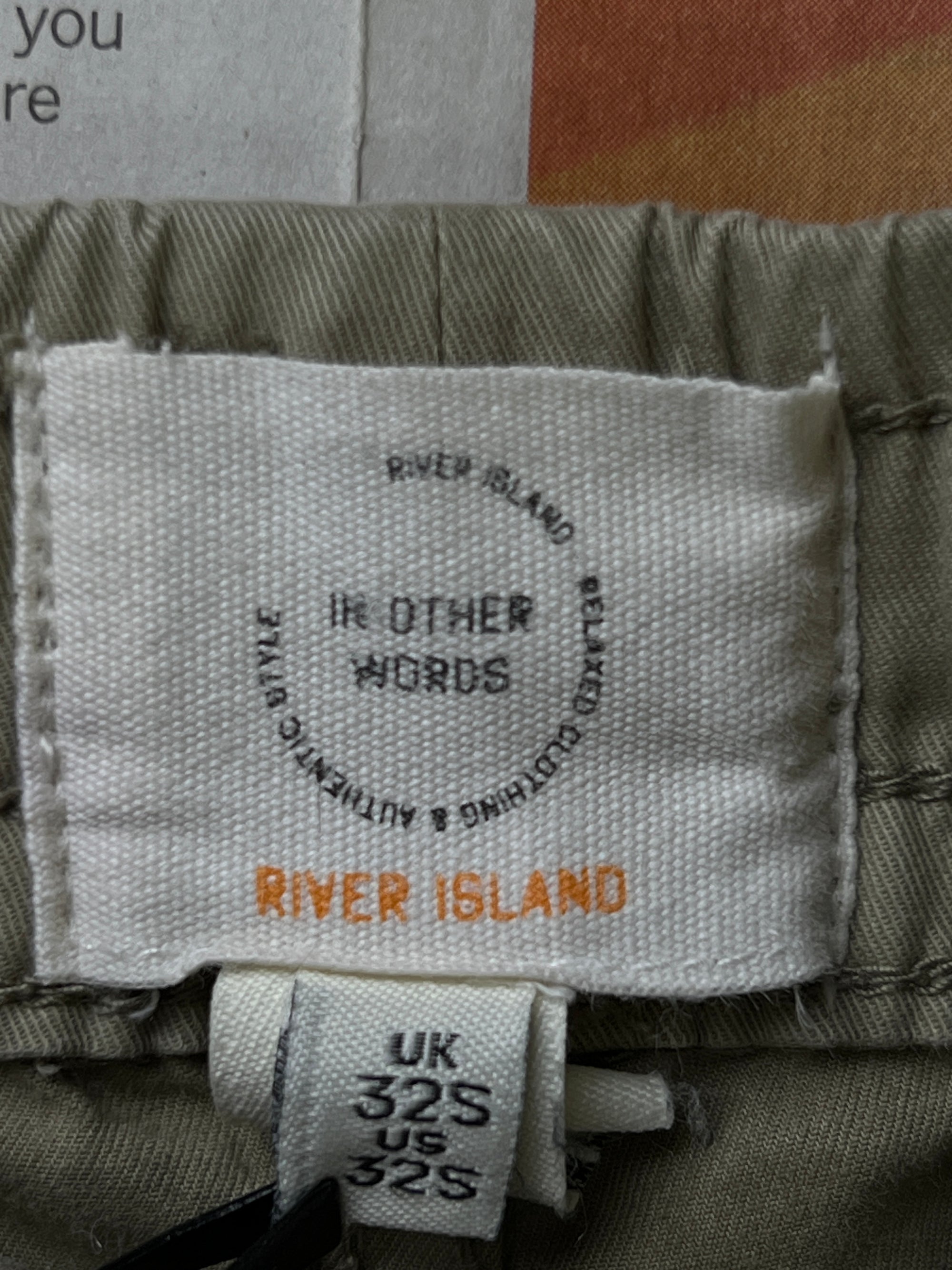 River Island® Waist: 32" | Light Brown | Cargo Trouser | 2335 - Genuine Maal