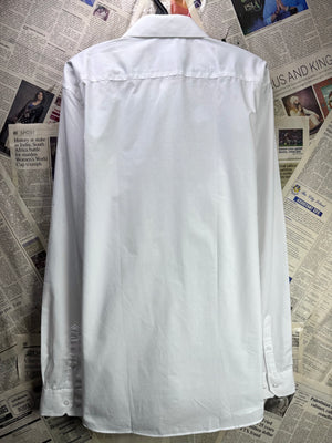 Primark® Large | Chest: 24" | White | Collar 16.5" Shirt | Poly - Cotton | 3880 - Genuine Maal