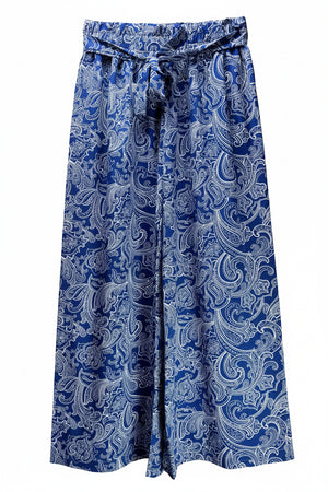® Waist: 24" to 26" | Paisley Print | Palazzo Pants | B8 - 2506 - Genuine Maal