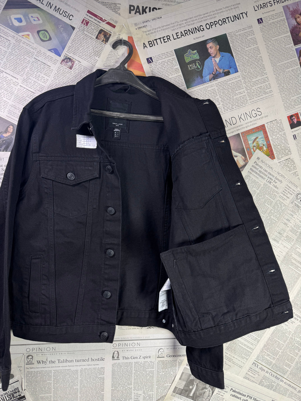 New Look® Small | Chest: 19" | Black | Denim Jacket | 2180 - Genuine Maal