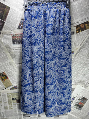 ® Waist: 24" to 26" | Paisley Print | Palazzo Pants | B8 - 2506 - Genuine Maal