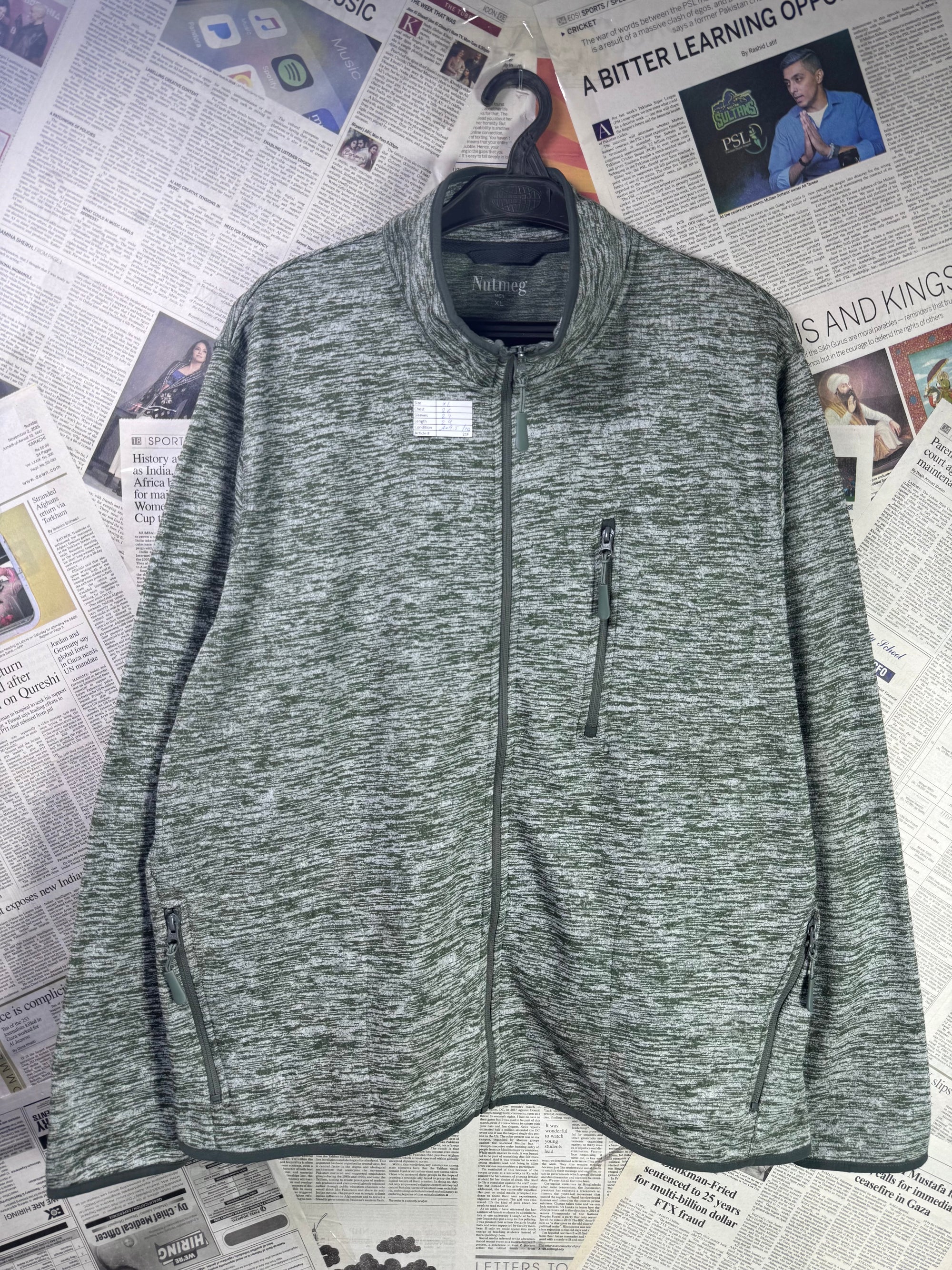 Nutmeg® XL | Chest: 26" | Mock Neck Jacket | Lining: Fleece | 2161 - Genuine Maal