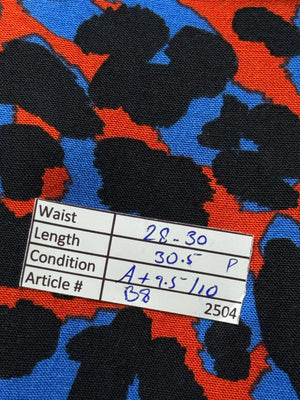 George® Waist: 28" to 30" | Leopard - Inspired Print | Palazzo Pants | B8 - 2504 - Genuine Maal