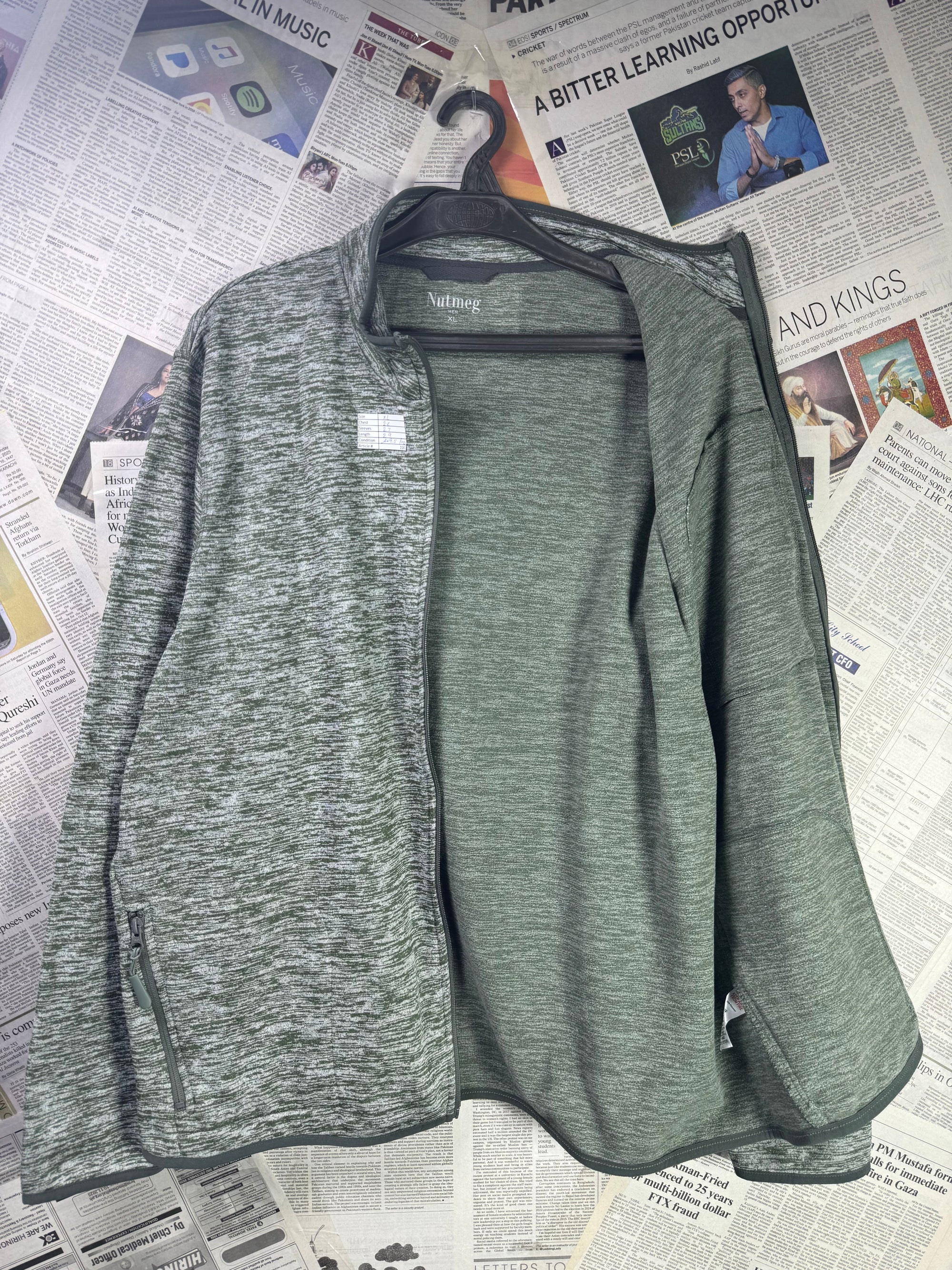 Nutmeg® XL | Chest: 26" | Mock Neck Jacket | Lining: Fleece | 2161 - Genuine Maal