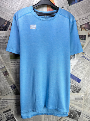 DSG® Medium | Chest: 21.5" | Light Blue | Gym T-Shirt | Poly - Spandex | 3892 - Genuine Maal
