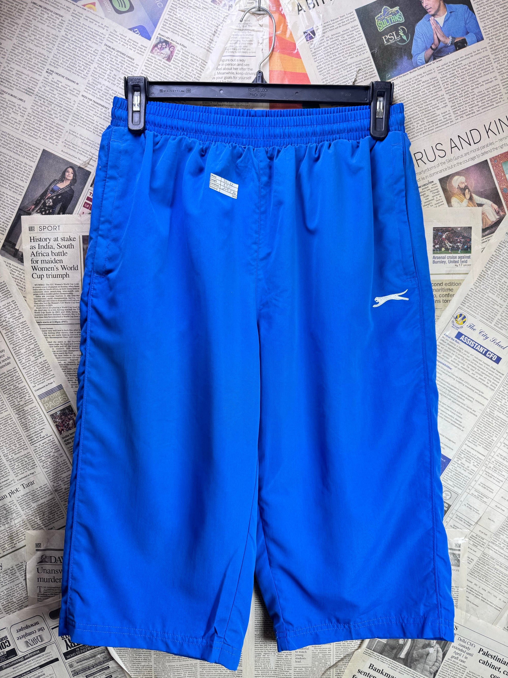 Slazenger® Waist: 30" to 32" | Blue | Knee - Length Swim Shorts | Poly | 1456 - Genuine Maal